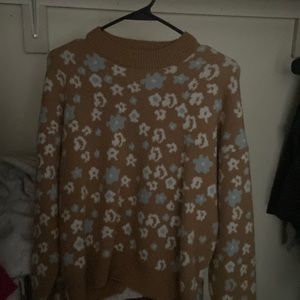 Cute shein floral sweater
